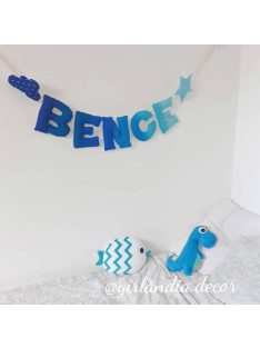 Dundi betűs girland színátmenetes
