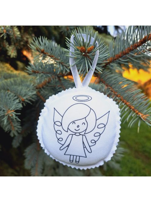 Színezhető karácsonyi díszek 2 csomagban