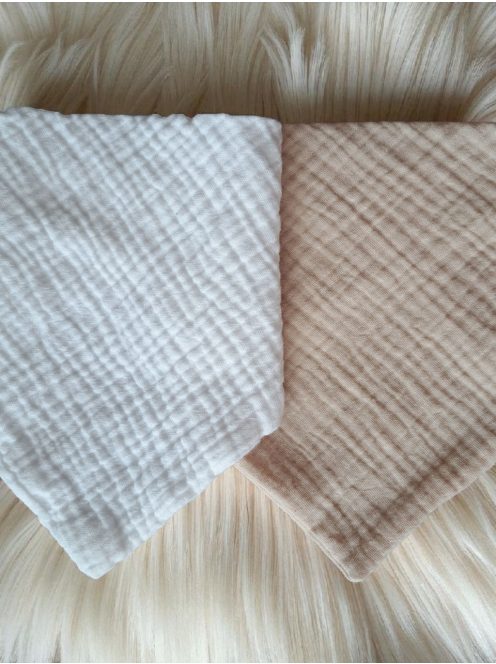 Duplagéz nyálkendő bézs