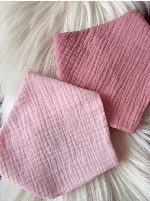 Duplagéz nyálkendő 2db-os csomag - rózsaszín