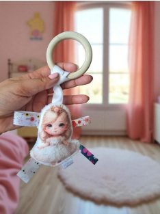 Fa karikás rágóka - hercegnő szőke hajú