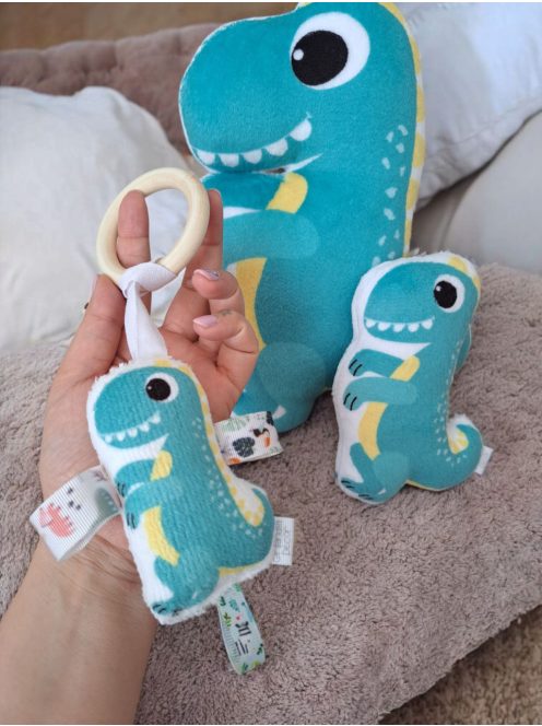 Fa karikás rágóka - dínó T-rex