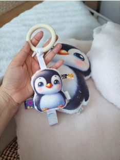 Fa karikás rágó - pingvin