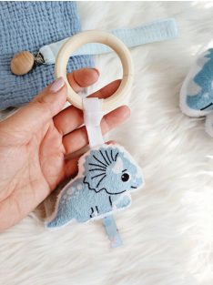 Fa karikás rágóka - dínó Triceratops