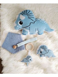 Fa karikás rágóka - dínó Triceratops