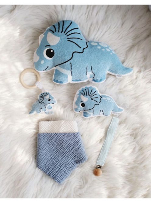 Fa karikás rágóka - dínó Triceratops