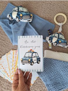 Fa karikás rágóka - rendőrautó