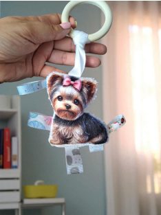 Fa karikás rágóka - kutyus yorki