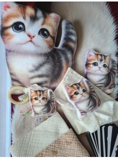 Fa karikás rágóka - cica