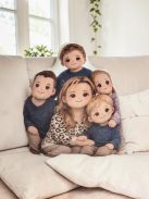 Apák napi "PlüssVagyok"- formapárna saját fotó alapján