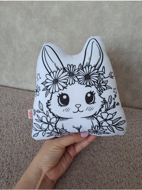 Nyuszi színezhető párna