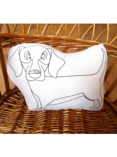 Tacskó színezős párna