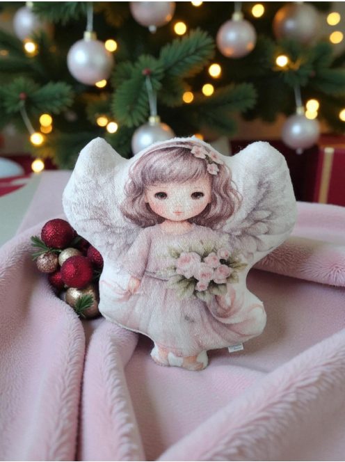 Angyalka formapárna (barna hajú)