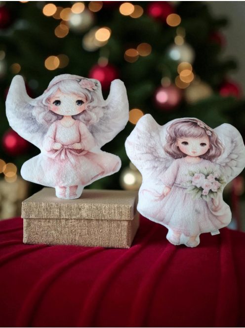 Angyalka formapárna (barna hajú)