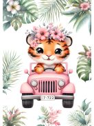 Szafari állatos gyerekszoba dekoráció falikép szett