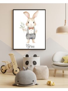 BOHO nyuszi fiú gyerekszoba dekoráció falikép 