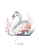 Balerina gyerekszoba dekoráció falikép szett