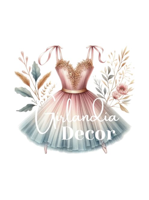 Balerina gyerekszoba dekoráció falikép szett