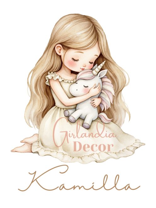 Hercegnő gyerekszoba dekoráció falikép szett