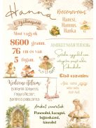 Első szülinapi babaposzter tündérek