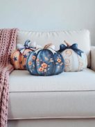 Őszi dekoráció - 3db-os tök formapárna szett