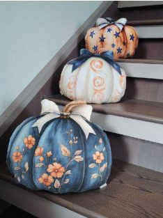 Őszi dekoráció - 3db-os tök formapárna szett