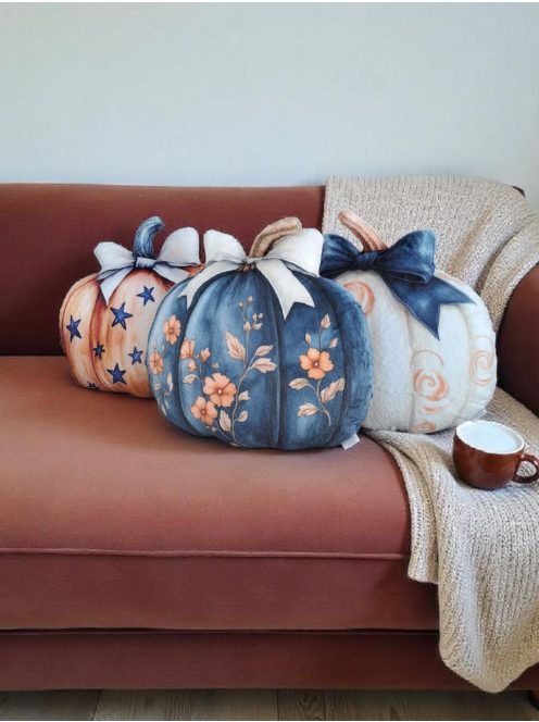 Őszi dekoráció - 3db-os tök formapárna szett
